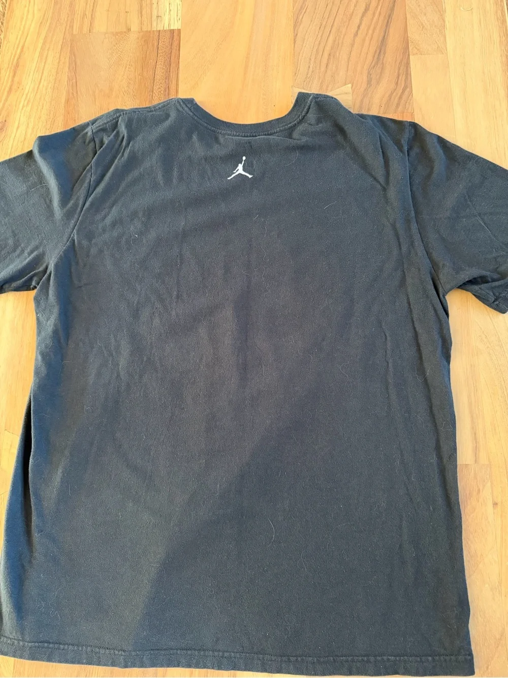 Jordan Black Short-Sleeve Graphic Tee with White Print